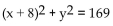 <strong>Give the equation for a circle with the given center and radius. Center at (0, 8), radius </strong> A) B) C) D)