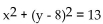 <strong>Give the equation for a circle with the given center and radius. Center at (0, 8), radius </strong> A) B) C) D)