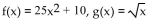 <strong>Find f(x)and g(x)such that h(x)= </strong> A) B) C) D)