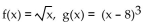 <strong>Find f(x)and g(x)such that h(x)= </strong> A) B) C) D)