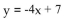<strong>Find an equation of the inverse of the relation. </strong> A) B) C) D)