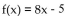 <strong>Determine whether the function is one-to-one. </strong> A)No B)Yes