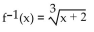 <strong>Determine whether the given function is one-to-one. If so, find a formula for the inverse. </strong> A)Not a one-to-one function B) C) D)