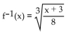 <strong>Determine whether the given function is one-to-one. If so, find a formula for the inverse. </strong> A) B) C)Not a one-to-one function D)
