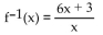 <strong>Determine whether the given function is one-to-one. If so, find a formula for the inverse. </strong> A) B) C) D)Not a one-to-one function