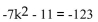 <strong>Solve. Give exact solutions. </strong> A)-61.5 B) C)4 D)