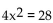<strong>Solve. Give exact solutions. </strong> A)8 B) C)14 D)