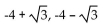 <strong>Solve. Give exact solutions. </strong> A)-1, 7 B) C) D)