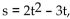 <strong>Solve the problem. Give the answer to the nearest tenth. The position of an object moving in a straight line is given by where s is in meters and t is the time in seconds the object has been in motion. How long (to the nearest tenth)will it take the object to move 8 Meters?</strong> A)9.0 sec B)2.9 sec C)10.4 sec D)2.7 sec