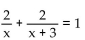 <strong>Solve. </strong> A)-2, 3 B)3 C)2 D)2, -3