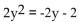 Determine the nature of the solutions of the equation. - 