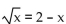 Solve. - 