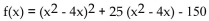 Find the x-intercepts of the function. - 