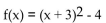 Without graphing, find the vertex. - 
