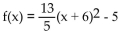 Without graphing, find the vertex. - 