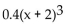 <strong>Simplify. </strong> A)0.16(x + 8) B) C) D)0.4(x + 2)