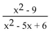 <strong>Find all numbers for which the rational expression is not defined. </strong> A)x = -3 and x = -2 B)x = 0 C)x = 3 and x = 2 D)x = 3 and x = -3
