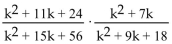 <strong>Multiply and simplify. </strong> A) B) C) D)