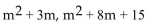 <strong>Find the LCM. </strong> A)m(x - 2)(m + 5) B) C) D)m(m + 3)(m + 5)