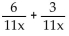 <strong>Add or subtract. Then simplify. If a denominator has two or more factors (other than monomials), leave it in factored form. Express the answer using the denominator of the first fraction when applicable. </strong> A)1 B) C) D)