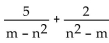 Add or subtract. Then simplify. If a denominator has two or more factors (other than monomials), leave it in factored form. Express the answer using the denominator of the first fraction when applicable. -