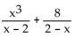 Add or subtract. Then simplify. If a denominator has two or more factors (other than monomials), leave it in factored form. Express the answer using the denominator of the first fraction when applicable. -