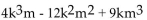 <strong>Determine the degree of each term of the polynomial. </strong> A) degree 4; : degree degree 4 B) : degree 1; - : degree degree 3 C) degree 4; : degree - degree 9 D) degree 3; : degree : degree 1