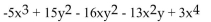 <strong>Determine the degree of the polynomial. </strong> A)4 B)3 C)1 D)7