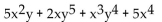 <strong>Determine the degree of the polynomial. </strong> A)7 B)8 C)1 D)3