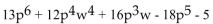 <strong>Find the leading term and the leading coefficient. </strong> A)Leading term: Leading coefficient: 13 B)Leading term: Leading coefficient: 16 C)Leading term: Leading coefficient: -18 D)Leading term: Leading coefficient: 12