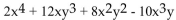 <strong>Arrange in descending powers of x. </strong> A) B) C) D)