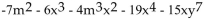<strong>Arrange in descending powers of x. </strong> A) B) C) D)