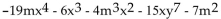 <strong>Arrange in descending powers of x. </strong> A) B) C) D)