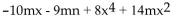 <strong>Arrange in ascending powers of x. </strong> A) B) C) D)