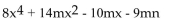 <strong>Arrange in ascending powers of x. </strong> A) B) C) D)