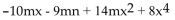 <strong>Arrange in ascending powers of x. </strong> A) B) C) D)