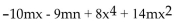 <strong>Arrange in ascending powers of x. </strong> A) B) C) D)