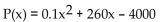<strong>Solve the problem. Total profit P is defined as total revenue R minus total cost C, and is given by the function P(x)= R(x)- C(x). Find the total profit </strong> A) B) C) D)