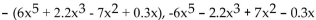 <strong>Write two equivalent expressions for the opposite of the polynomial. </strong> A) B) C) D)