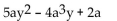 <strong>Write two equivalent expressions for the opposite of the polynomial. </strong> A) B) C) D)None of these