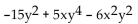 <strong>Write two equivalent expressions for the opposite of the polynomial. </strong> A)None of these B) C) D)-