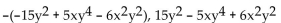 <strong>Write two equivalent expressions for the opposite of the polynomial. </strong> A)None of these B) C) D)-
