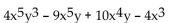 <strong>Write two equivalent expressions for the opposite of the polynomial. </strong> A) B) C) D)None of these