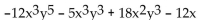 <strong>Write two equivalent expressions for the opposite of the polynomial. </strong> A) B) C) D)None of these