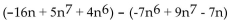 <strong>Subtract. </strong> A) B) C) D)