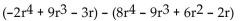 <strong>Subtract. </strong> A) B) C) D)