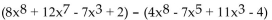 Subtract. - 