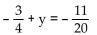 Solve using the addition principle. - 