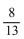 <strong>Solve using the addition and multiplication principles together. -4y - 8 = 5 + 4y</strong> A) B)0 C) D)