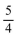 <strong>Solve using the addition and multiplication principles together. 4(4x - 1)= 16</strong> A) B) C) D)